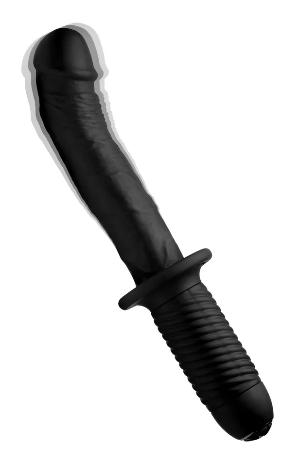 Ass Thumpers Female Sex Toys | The Large Realistic 10X Silicone Vibrator with Handle Ass Thumpers Female Sex Toys | The Large Realistic 10X Silicone Vibrator with Handle