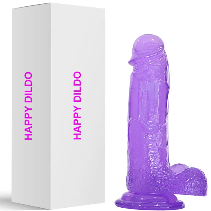 BeBuZZed Dildos Bebuzzed Happy 6 Realistic Dildo Veined Balls Suction Cup Purple BeBuZZed Dildos Bebuzzed Happy 6 Realistic Dildo Veined Balls Suction Cup Purple