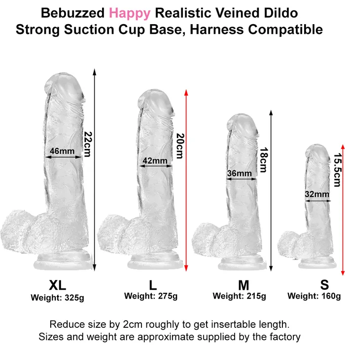 BeBuZZed Dildos | Bebuzzed Happy 8.5