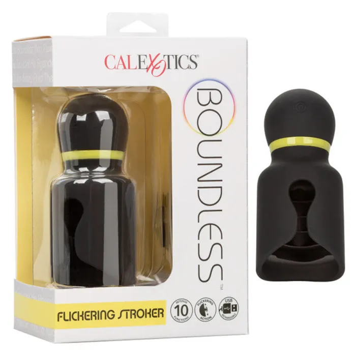 CalExotics Male Sex Toys Boundless Flickering Stroker Black