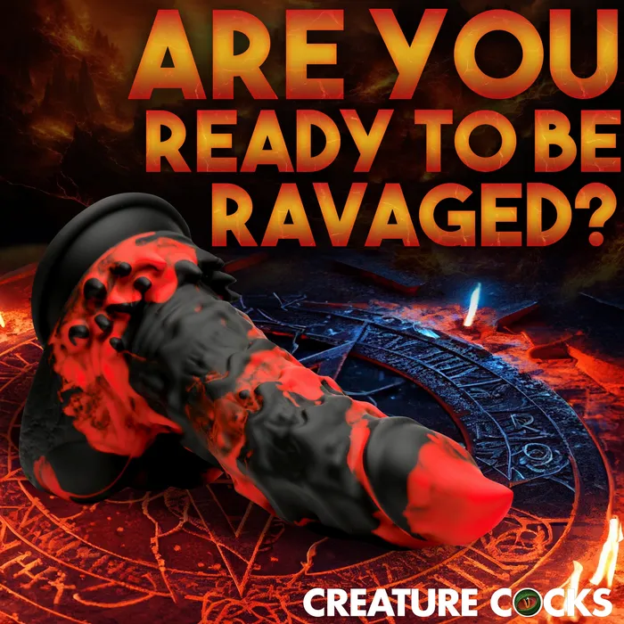Dildos | Fire Demon Monster Silicone Dildo - Creature Cocks