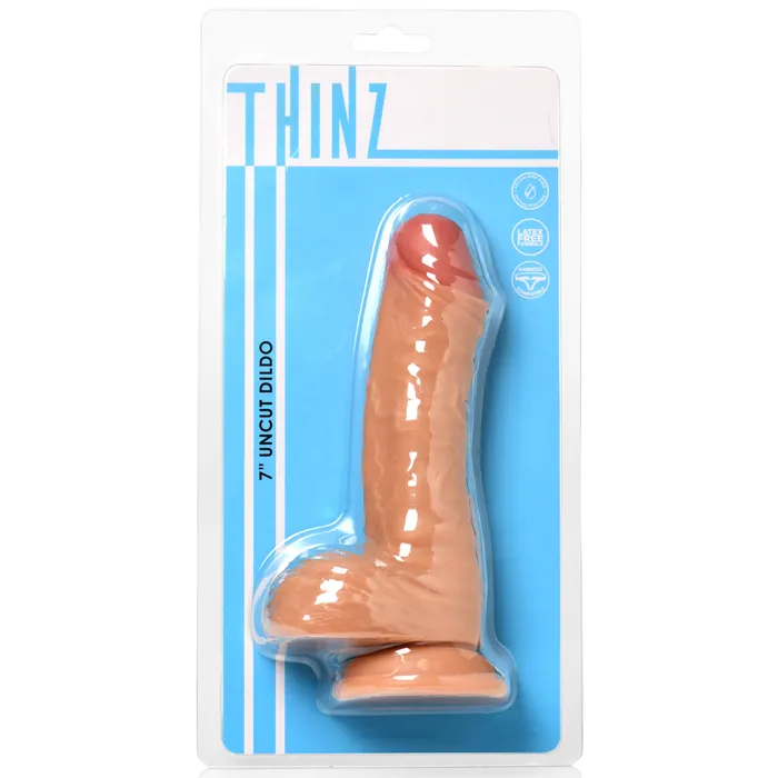 Dildos | Thinz 8 Inch uncut Dildo with Balls