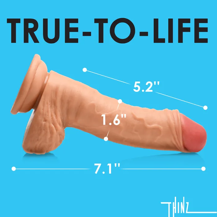 Dildos | Thinz 8 Inch uncut Dildo with Balls