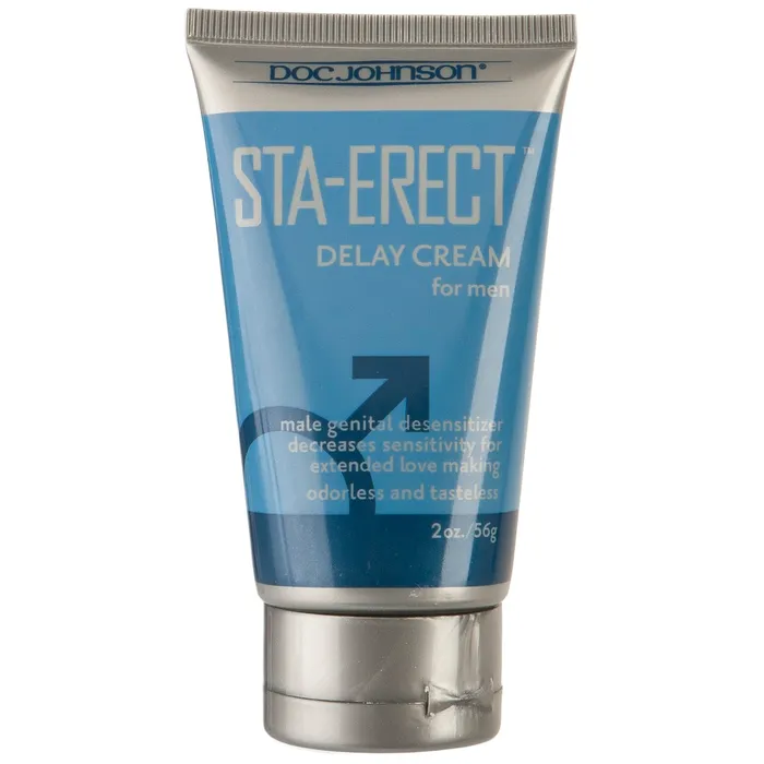 Doc Johnson Female Sex Toys StaErect Delay Cream for Men 2 Oz Bulk