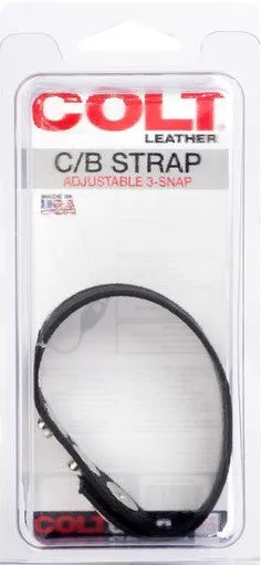 Female Sex Toys Leather Cb Strap Adjustable 3snap California Exotic Novelties