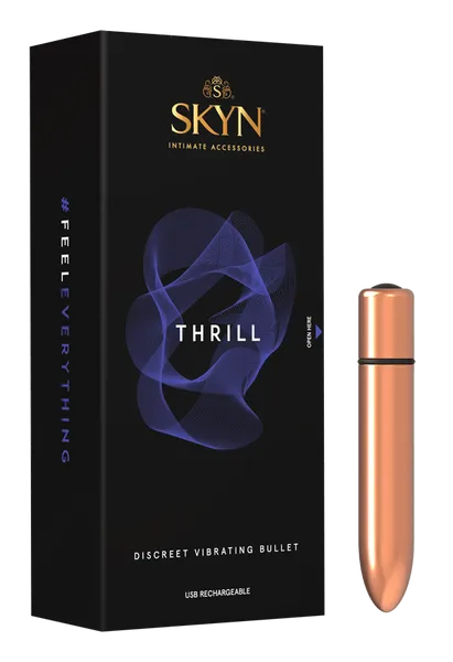 Lifestyles Female Sex Toys Thrill Vibrating Bullet Bronze