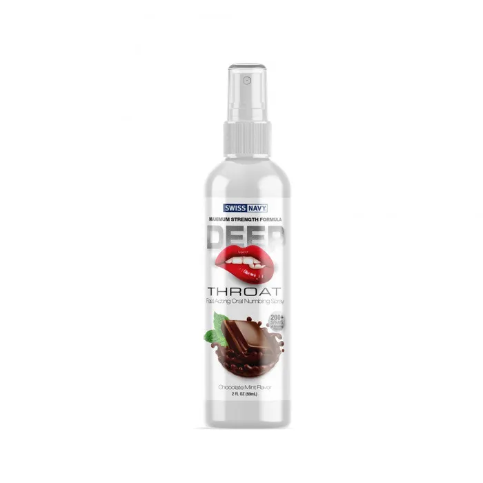 Male Sex Toys Swiss Navy Deep Throat Spray Chocolate Mint 2 Oz MD Science Lab Male Sex Toys Swiss Navy Deep Throat Spray Chocolate Mint 2 Oz MD Science Lab