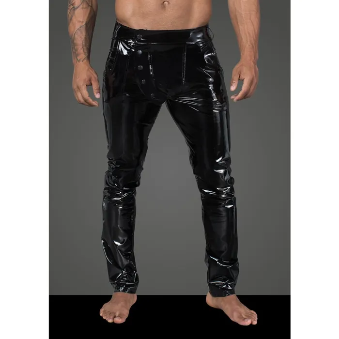 Noir Long Elastic PVC pants | Female Sex Toys