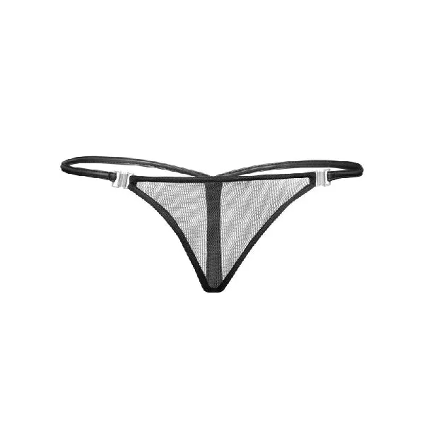 Noir Vibrators Inviting Tulle GString