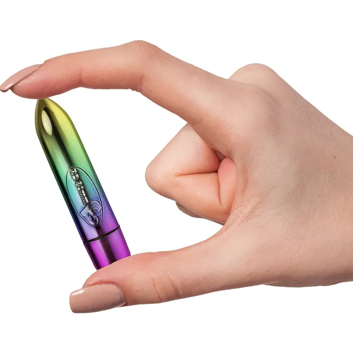 RO-80mm 7 Speed Rainbow Vibrating Bullet | Rocks Off Female Sex Toys