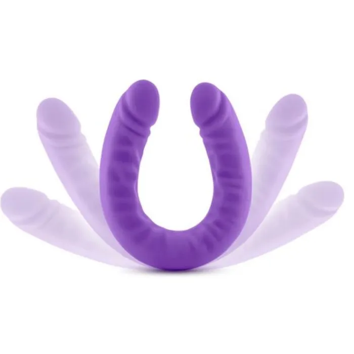 Ruse Silicone Slim 18in Purple Double Dong | Ruse Dildos