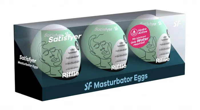Sale Specials Male Sex Toys 3 Pc Set Masturbator Egg Riffle Light Green