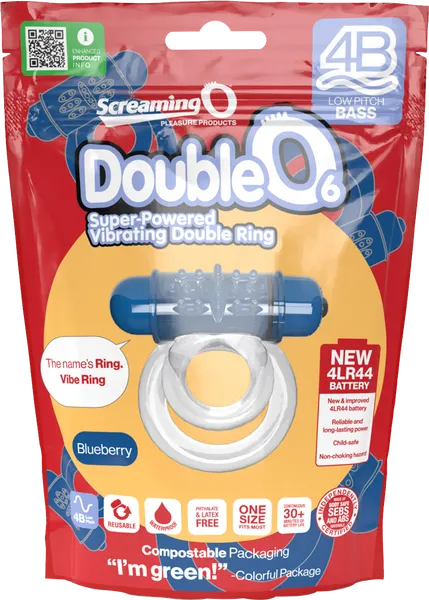 Screaming O Dildos | Double O 6 4B Low Pitch Bass