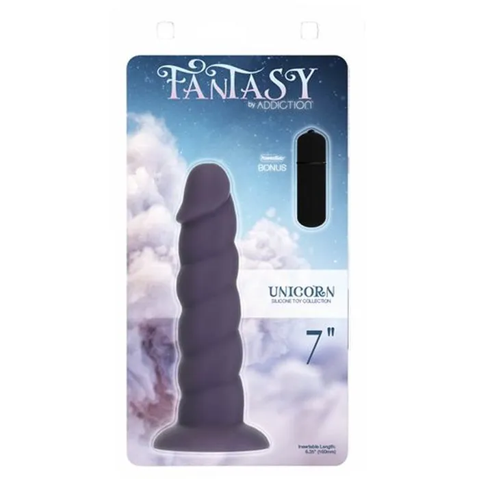 Unicorn Dildo 7in Purple Addiction Dildos