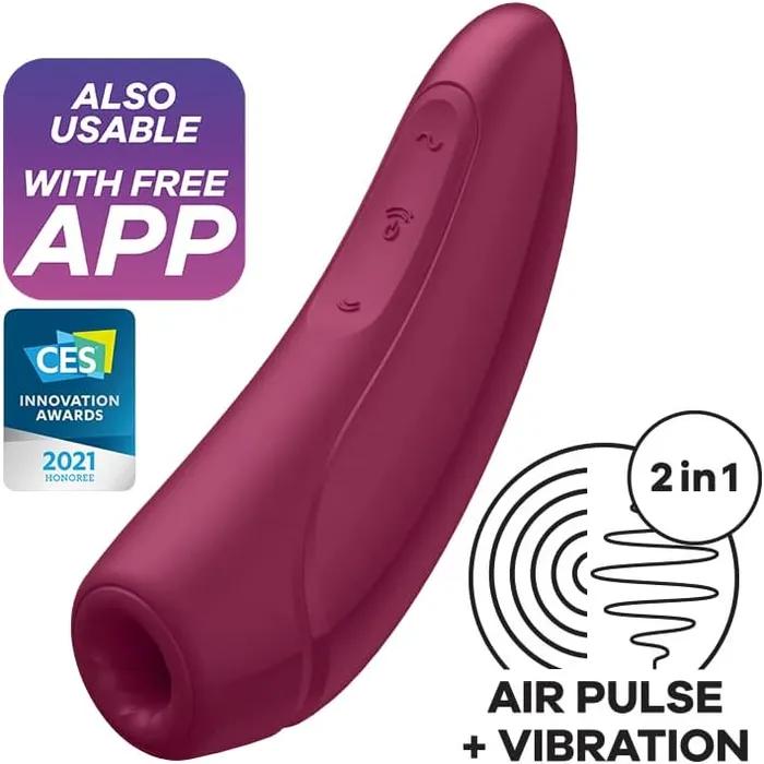 Vibrators | Satisfyer Satisfyer Curvy 1+ Air Pulse Clitoral Stimulator APP Control Vibrator Sex Toy