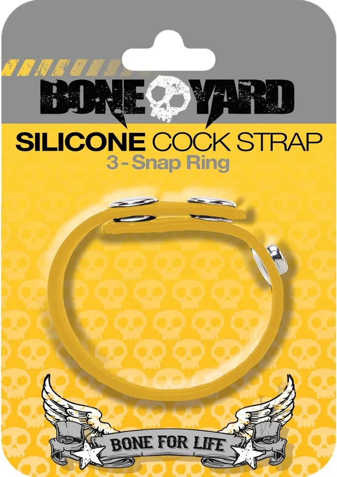 Boneyard Silicone Cock Strap Yellow | Rascal Toys Female Sex Toys