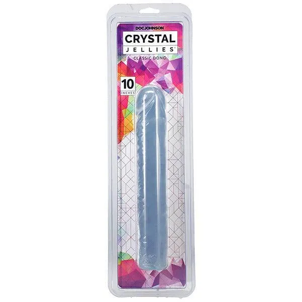 Dildos | Crystal Jellies 10 Inch Dong Clear - Doc Johnson