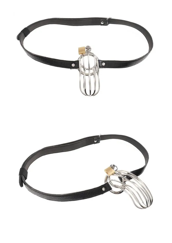 Fetish Fantasy Extreme The Prisoner Steel Cock Cage Chastity Belt with Lock | Fetish Fantasy Extreme Male Sex Toys