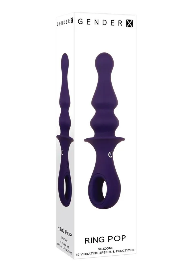 Gender X Male Sex Toys | Gender X Ring Pop Rechargeable Silicone Vibrating Anal Plug