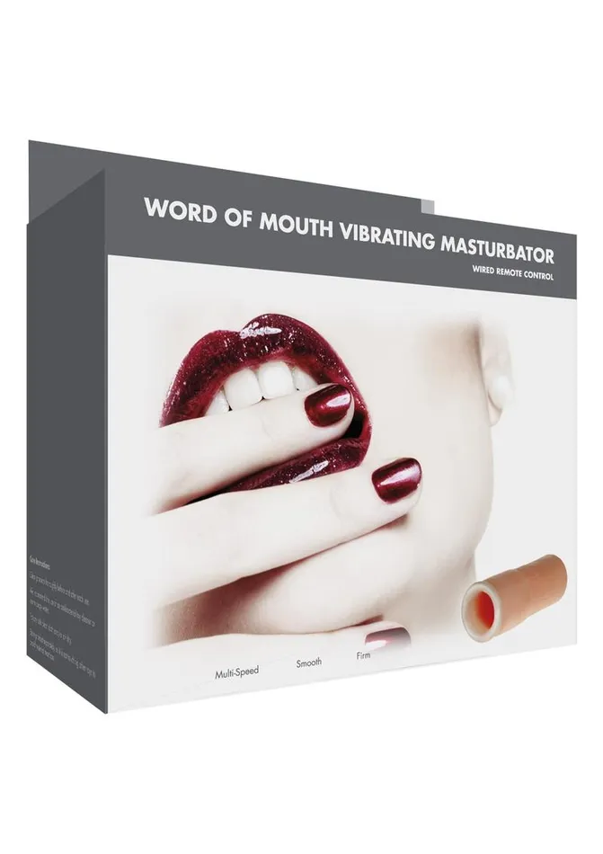 Male Sex Toys | ME YOU US Word Of Mouth Vibrating Masturbator with Remote Control - Me You Us