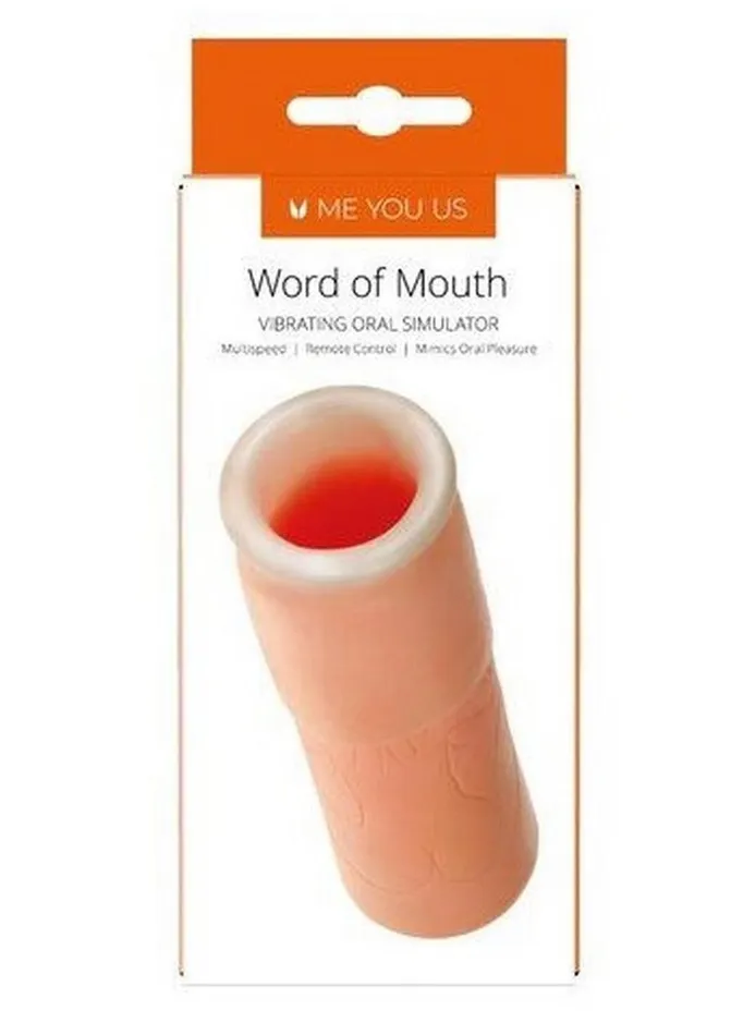 Male Sex Toys | ME YOU US Word Of Mouth Vibrating Masturbator with Remote Control - Me You Us