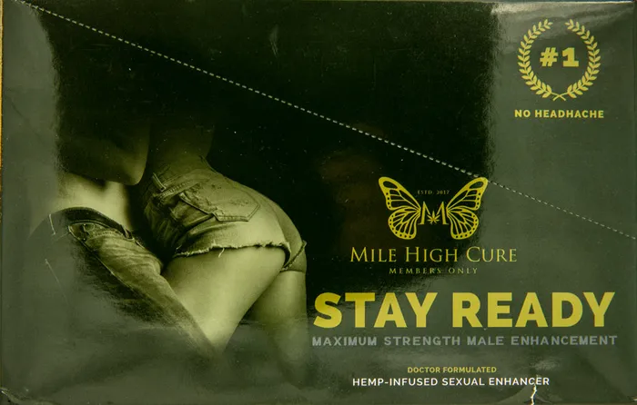 Mile High Cure Stay Ready Hemp Infused Sexual Male Enhancement 24 Count Display | Mile High Cure Male Sex Toys