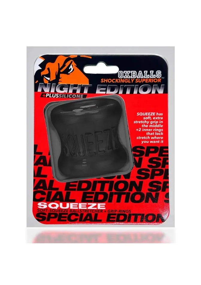 Oxballs Squeeze Soft Grip Ball Stretcher - Night Edition | Oxballs Male Sex Toys