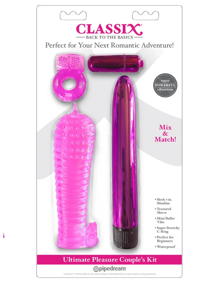 Pipedream Vibrators | Classix Ultimate Pleasure Couples Kit Pipedream Vibrators | Classix Ultimate Pleasure Couples Kit