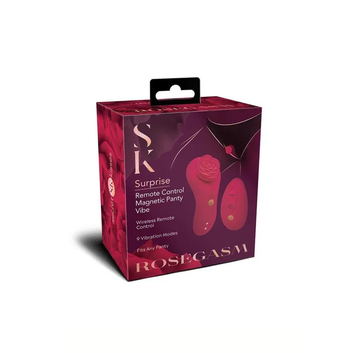 Secret Kisses Vibrators | Secret Kisses Rosegasm Rose Surprise Panty Vibe