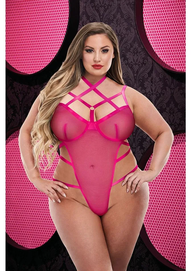 Sexy Strappy Caged Teddy | Lapdance Lingerie Vibrators