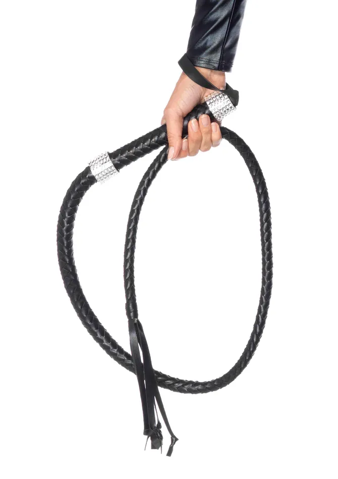 Vibrators Leg Avenue Rhinestone Handle Whip