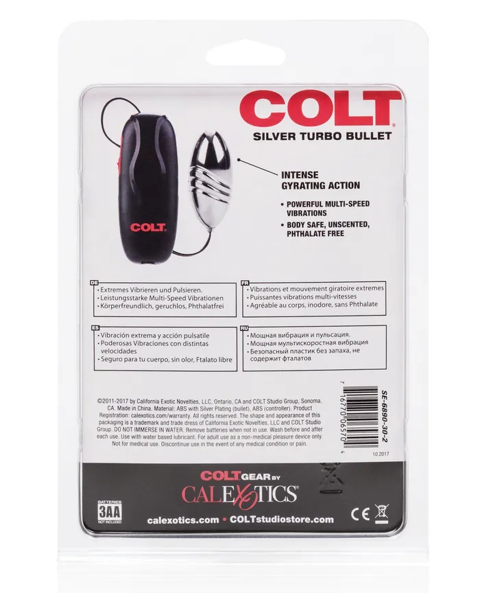 COLT Vibrators | COLT Turbo Bullet - Silver