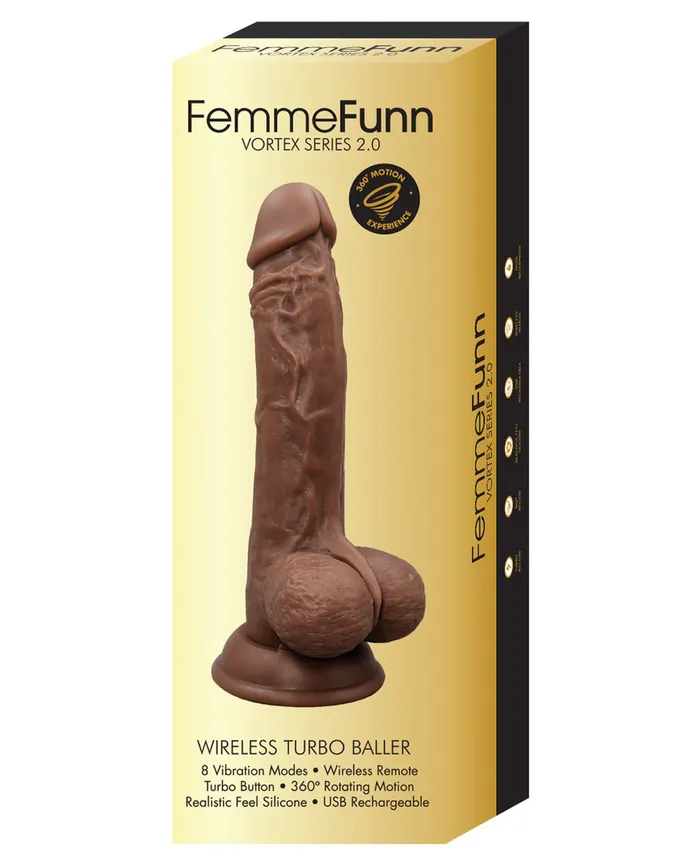 Femme Funn Turbo Baller 20 Brown Femme Funn Vibrators