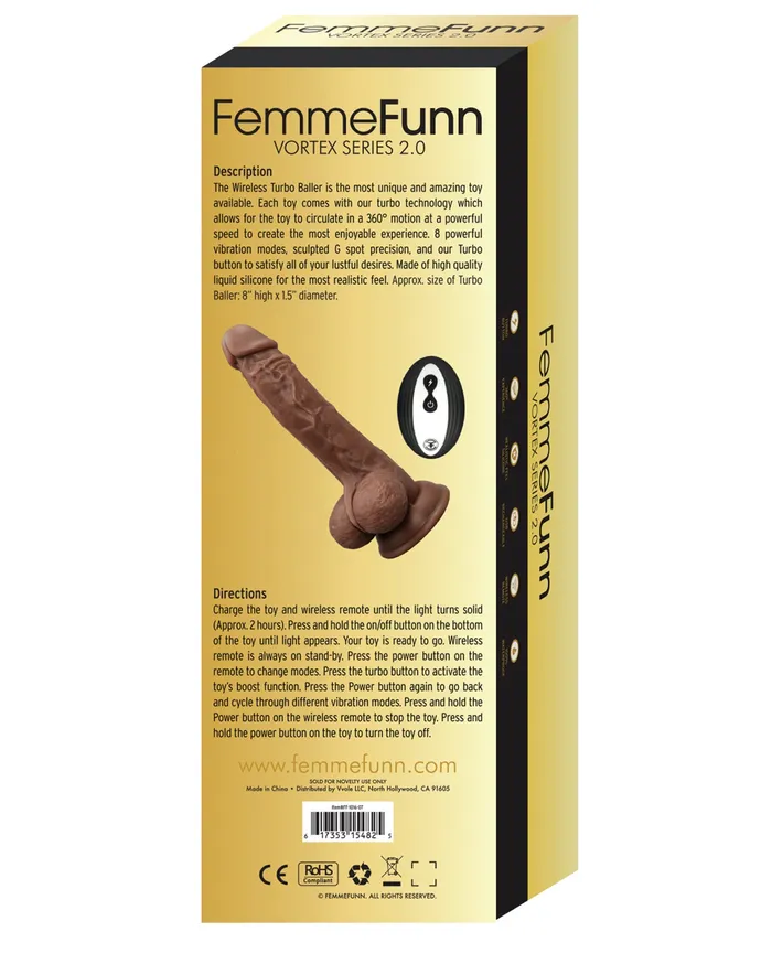 Femme Funn Turbo Baller 2.0 - Brown | Femme Funn Vibrators Femme Funn Turbo Baller 2.0 - Brown | Femme Funn Vibrators