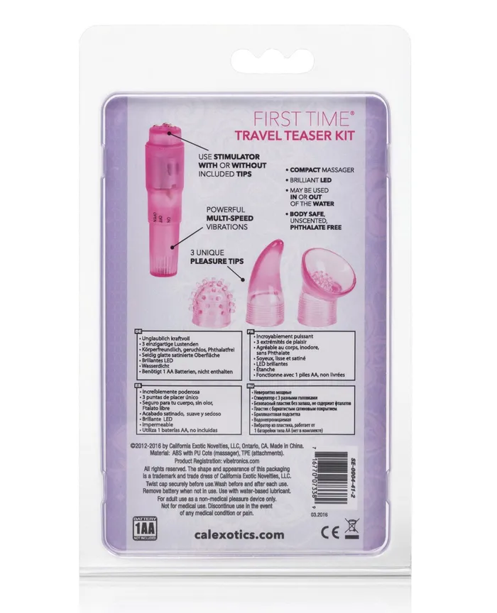 First Time Vibrators | First Time Travel Teaser Kit - Pink