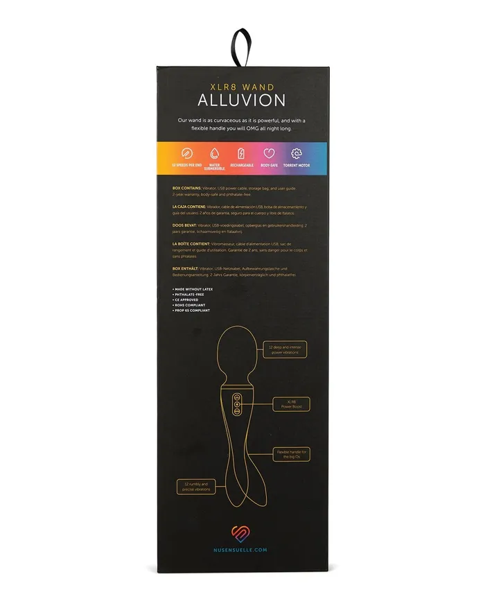 Nu Sensuelle Alluvion XLR8 Wand - Purple | Nu Sensuelle Vibrators