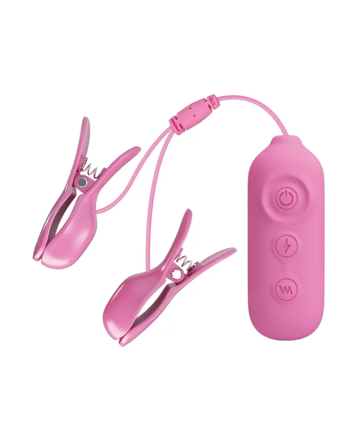 Pretty Love Romantic Wave II Estim & Vibrating Nipple Clip - Pink | Pretty Love Vibrators Pretty Love Romantic Wave II Estim & Vibrating Nipple Clip - Pink | Pretty Love Vibrators