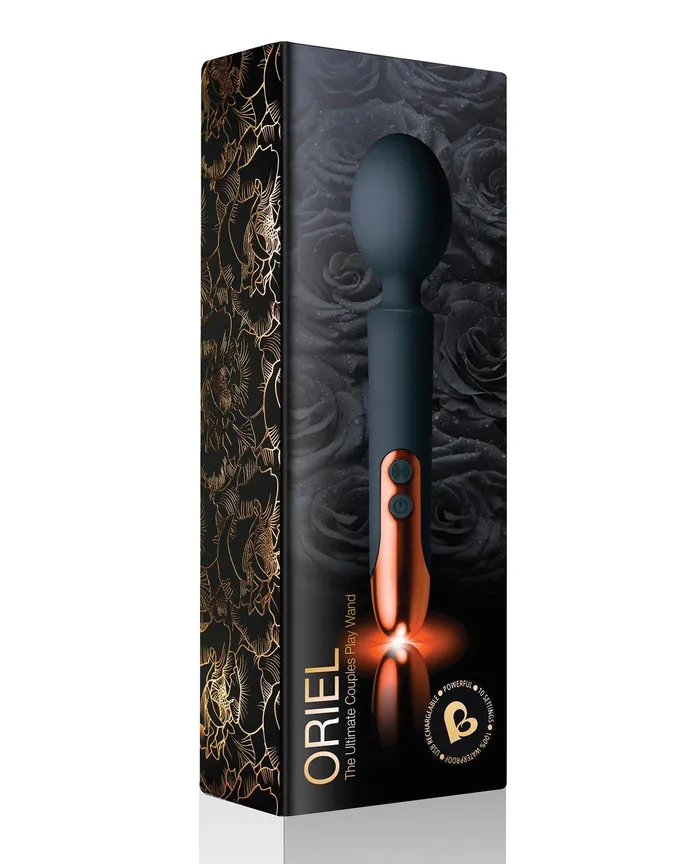 Rocks Off Oriel Rechargeable Wand Black Rocks Off Vibrators