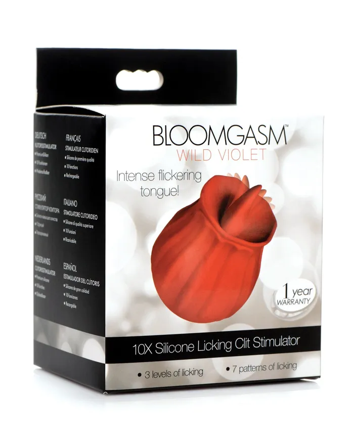 Vibrators Inmi Inmi Bloomgasm Wild Violet 10X Licking Stimulator Red