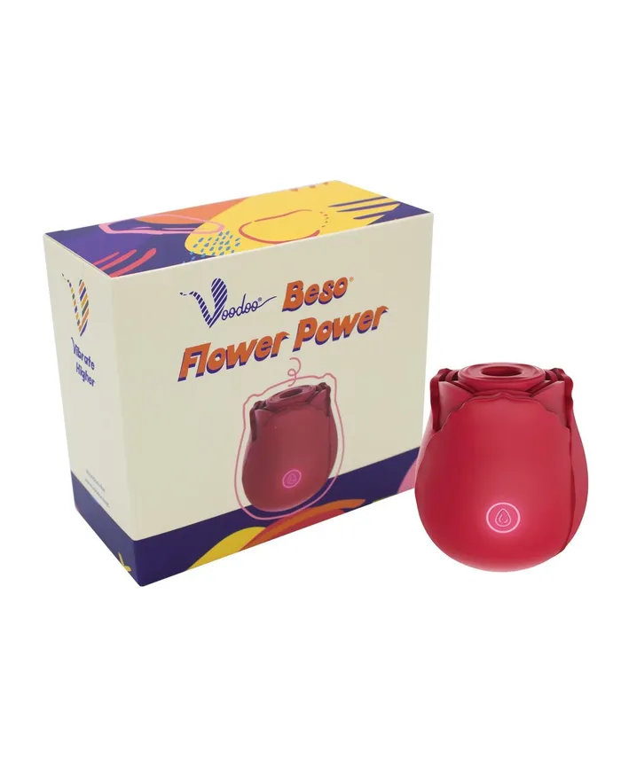 Voodoo Vibrators Voodoo Beso Flower Power Red